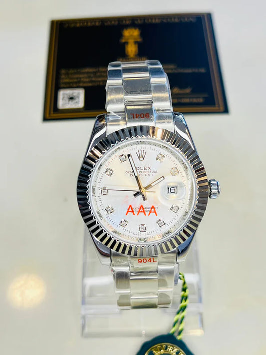 Date Just Silver White Dial Master Clone Watch