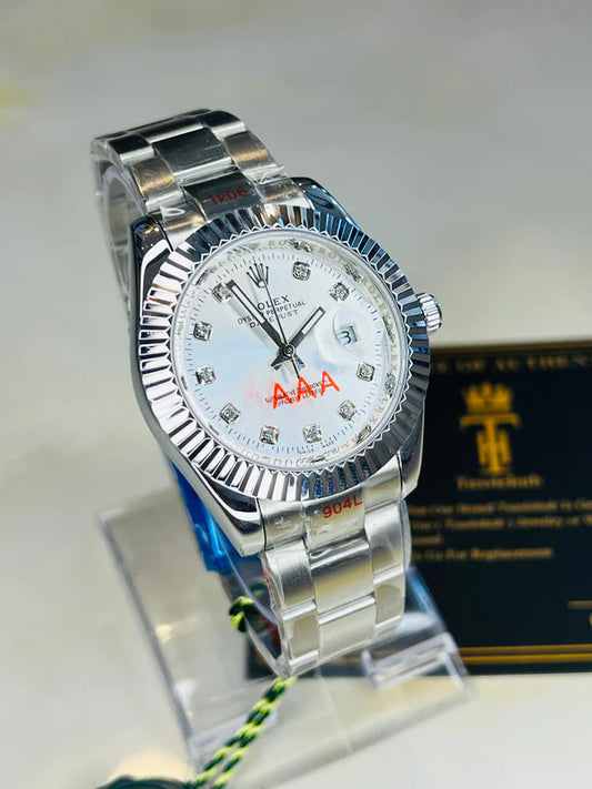 Date Just Silver White Dial Master Clone Watch