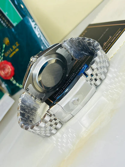 Date Just Silver White Dial Quartz Master Clone Watch